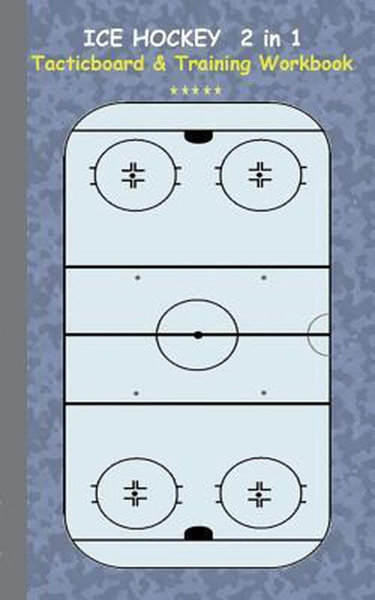 Ice Hockey: 2 in 1 note- and tactic book with dry erase panel in compact format (postcard width) for trainers, coaches and players