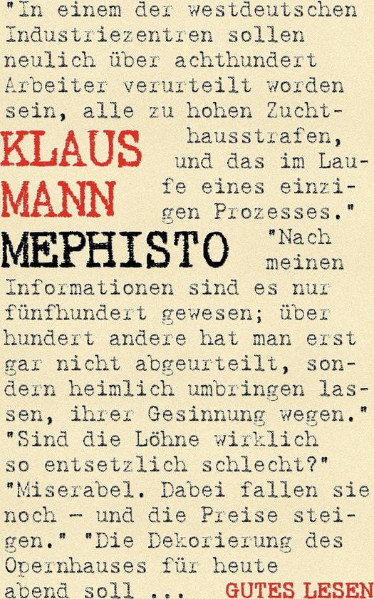 Mephisto - Roman einer Karriere