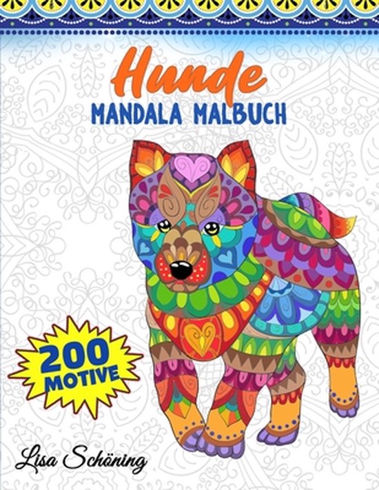 Hunde Mandala Malbuch