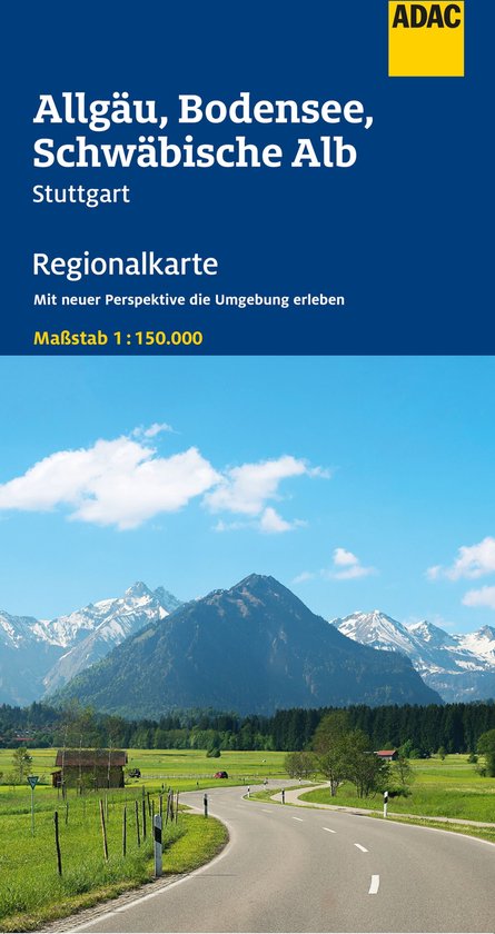 ADAC Regionalkarte 15 Allgäu, Bodensee, Schwäbische Alb 1:150.000