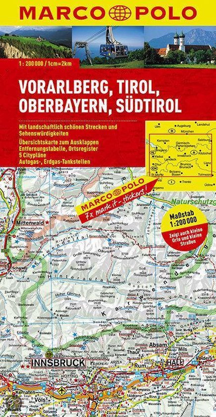 Marco Polo Vorarlberg - Tirol Zuid-Tirol (vervangen door 9783829740777)