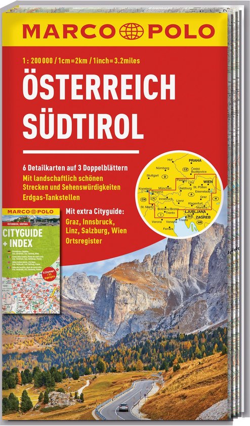 MARCO POLO Regionalkarte Österreich, Südtirol 1:200.000