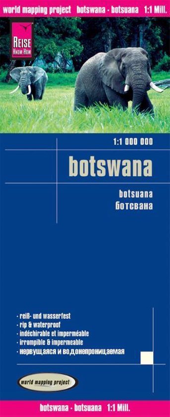 Reise Know-How Landkarte Botswana 1 : 1.000.000