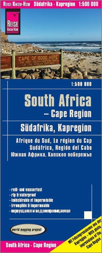 Reise Know-How Landkarte Südafrika Kapregion 1 : 500.000