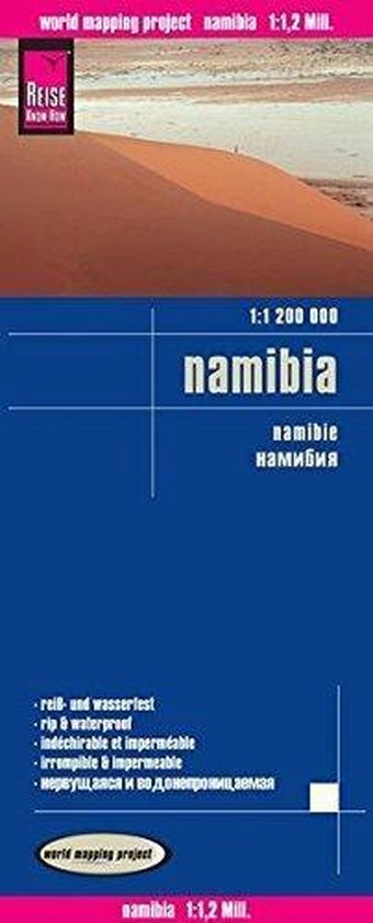 Reise Know-How Landkarte Namibia 1 : 1.200.000