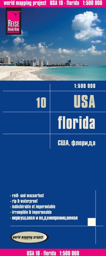 Reise Know-How Landkarte USA 10. Florida 1 : 500.000