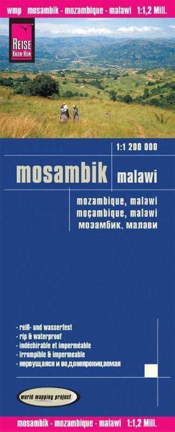 Reise Know-How Landkarte Mosambik, Malawi 1:1.200.000