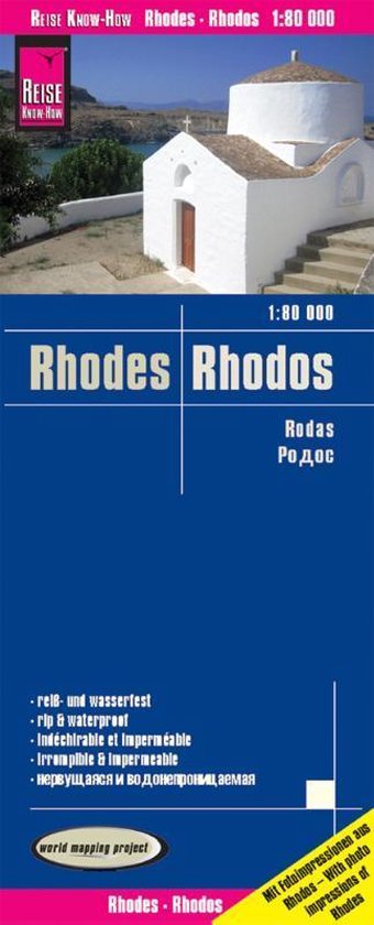 Reise Know-How Landkarte Rhodos / Rhodes (1:80.000)