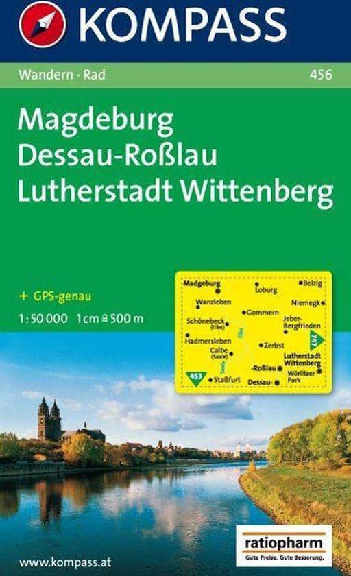 Kompass WK456 Magdeburg, Dessau, Lutherstadt, Wittenberg