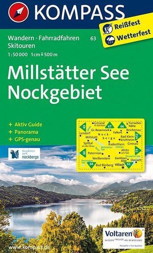 Kompass WK63 Millstätter See, Nockgebiet