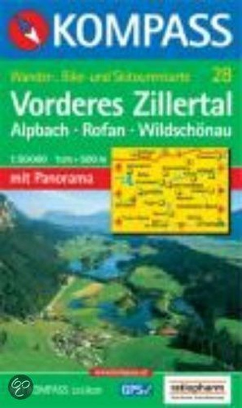 Vorderes Zillertal. Alpbach. Rofan. Wildschönau. 1 : 50 000