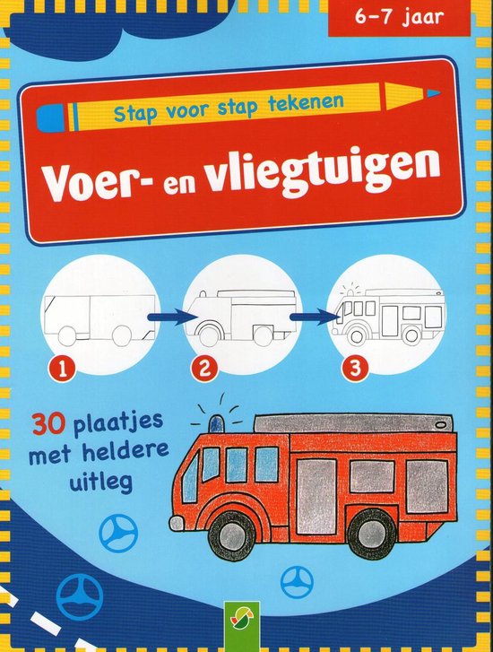 stap voor stap tekenen voer - en vliegtuigen