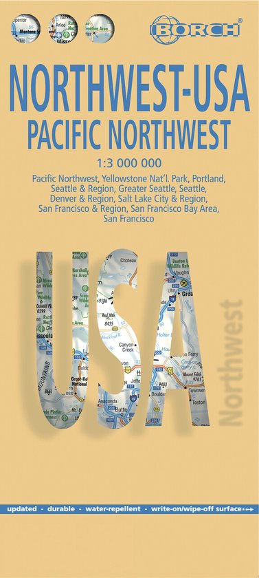 Northwest-USA 1. Pacific Northwest 1 : 3 000 000 & City Maps