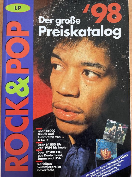 Der grosse Rock en Pop preiskatalog 1998 fur lp's (Duitse prijs catalogus lp's en cd's)