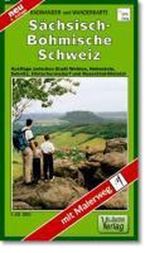 Wander- und Radwanderkarte Sächsisch-Böhmische Schweiz 1 : 30 000