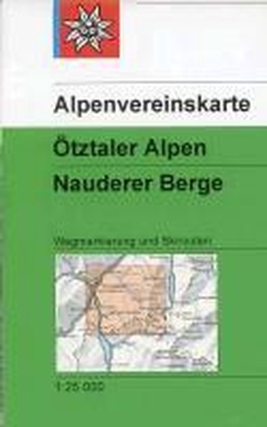 DAV Alpenvereinskarte 30/4 Ötztaler Alpen - Nauderer Berge 1 : 25 000 Wegmarkierungen und Skirouten