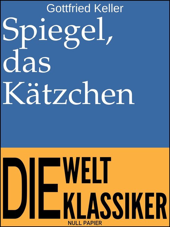 Klassiker bei Null Papier - Spiegel, das Kätzchen