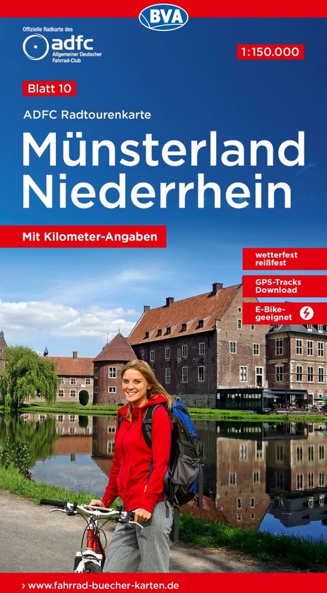 Radtourenkarte- Münsterland / Niederrhein cycling map