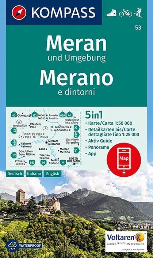 Kompass WK53 Meran und Umgebung, Merano