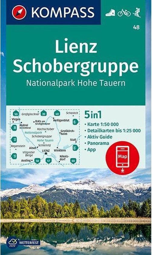 Kompass Wanderkarten - Kompass WK48 Lienz, Schobergruppe, NP Hohe Tauern