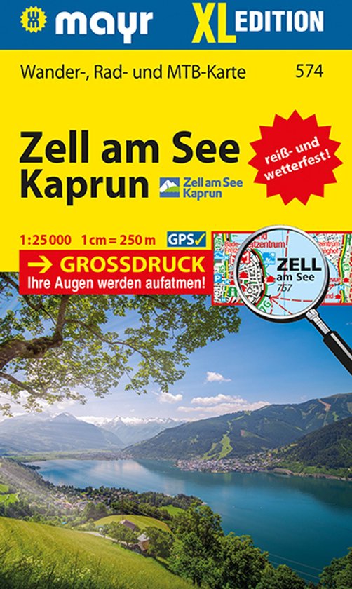 Mayr Wanderkarte Zell am See, Kaprun XL 1:25.000