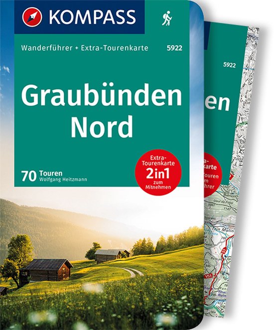 KOMPASS Wanderführer 5922 Graubünden Nord, 70 Touren