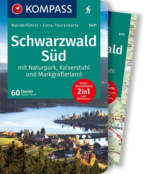 KOMPASS Wanderführer 5411 Schwarzwald Süd mit Naturpark Wandelgids