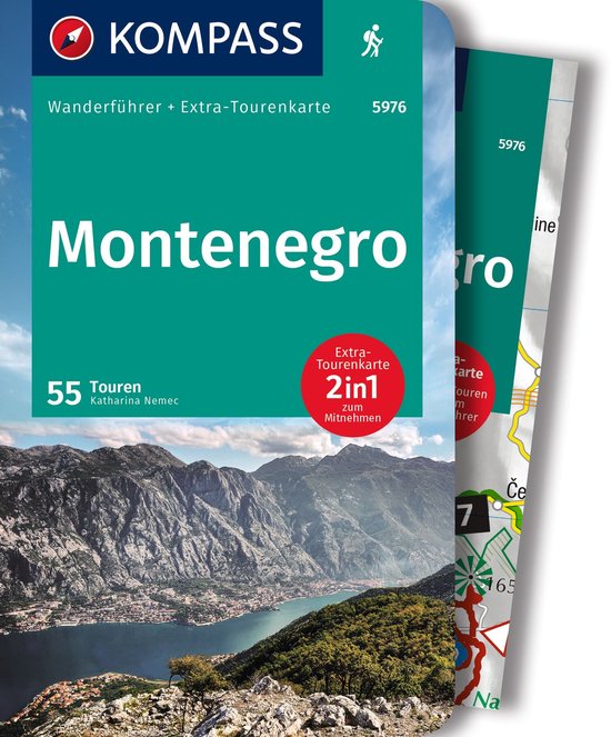 KOMPASS Wanderführer 5976 Montenegro, Wandelgids 55 Touren