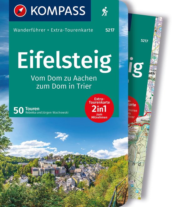 KOMPASS Wanderführer 5217 Eifelsteig Wandelgids 50 Touren