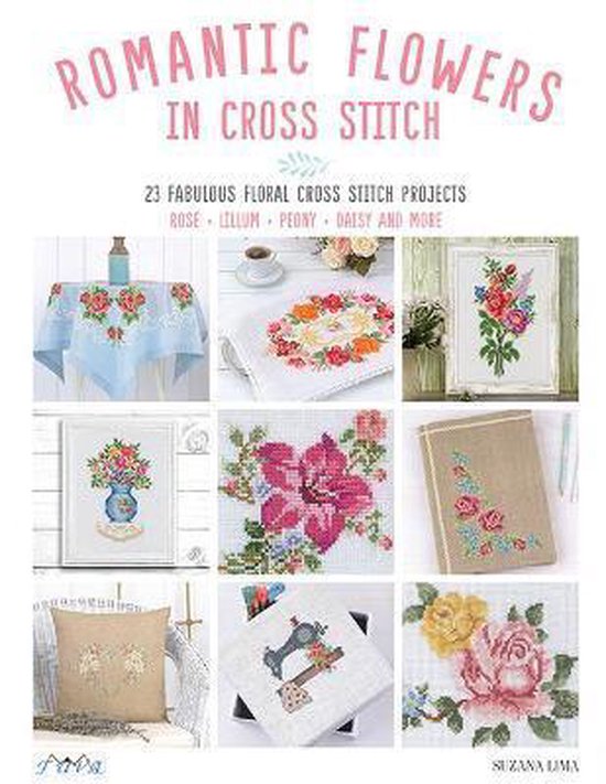 Romantic Flowers in Cross Stitch