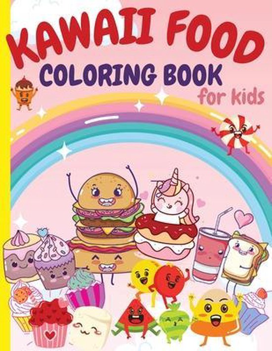 Kawaii Food Coloring Book for Kids