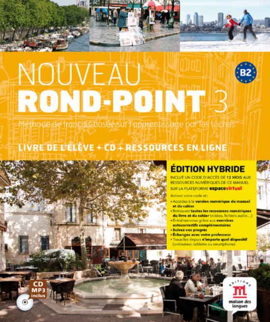 Rond-Point 3 - Nouveau Rond-point 3 Éd. hybride Livre de l´ élève