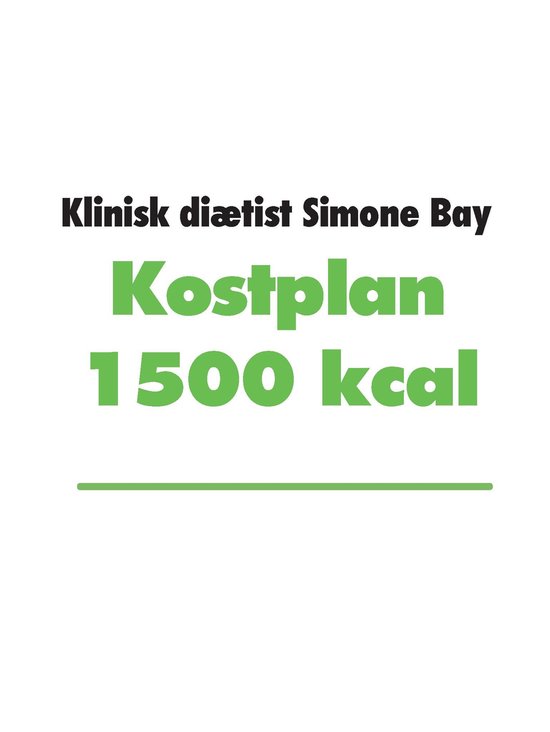 Kostplaner 1 - Kostplan 1500 kcal