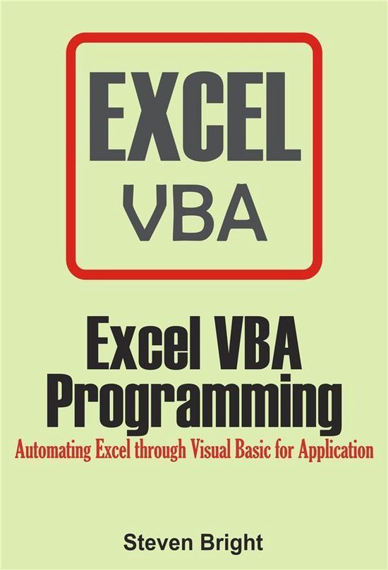 Excel VBA Programming