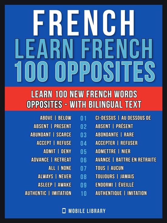 Learn French For Beginners 7 - French - Learn French - 100 Opposites