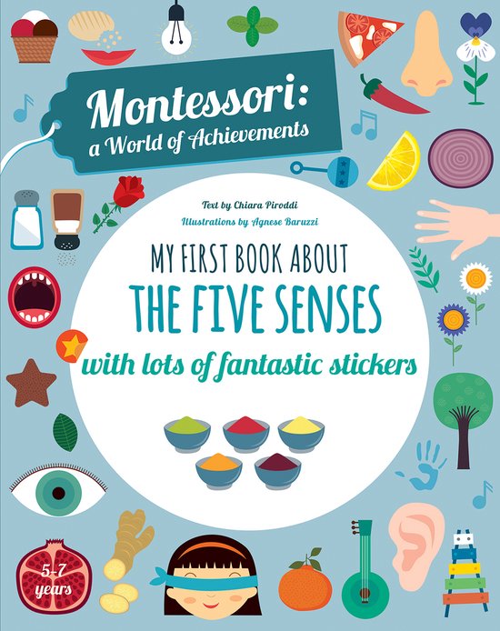 Montessori: Activity Book- My First Book about the Five Senses