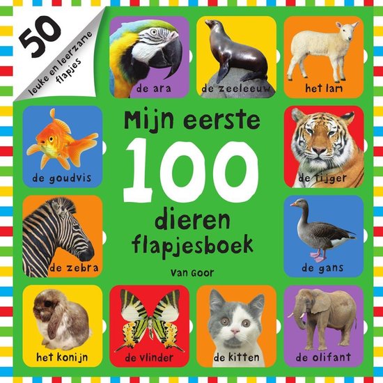 Mijn eerste 100 - Mijn eerste 100 dieren flapjesboek