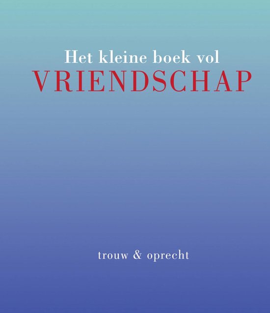 Het kleine boek vol vriendschap