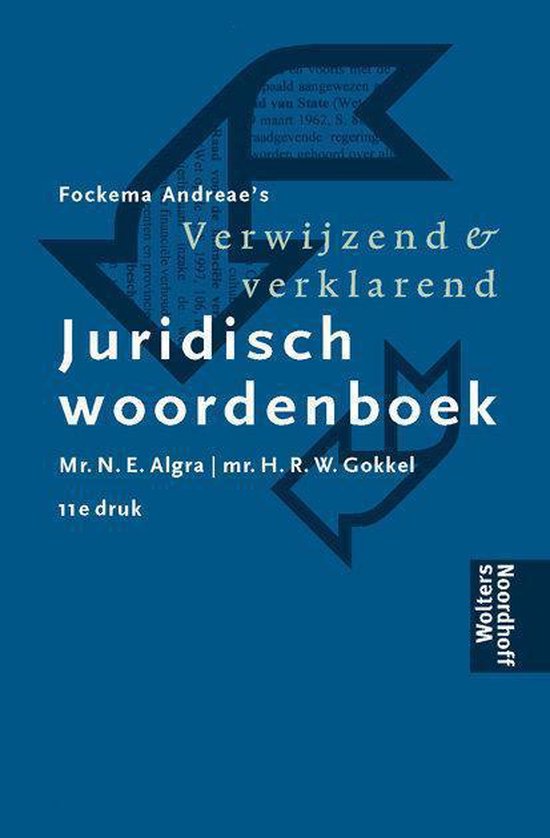 Verwijzend En Verklarend Juridisch Woordenboek