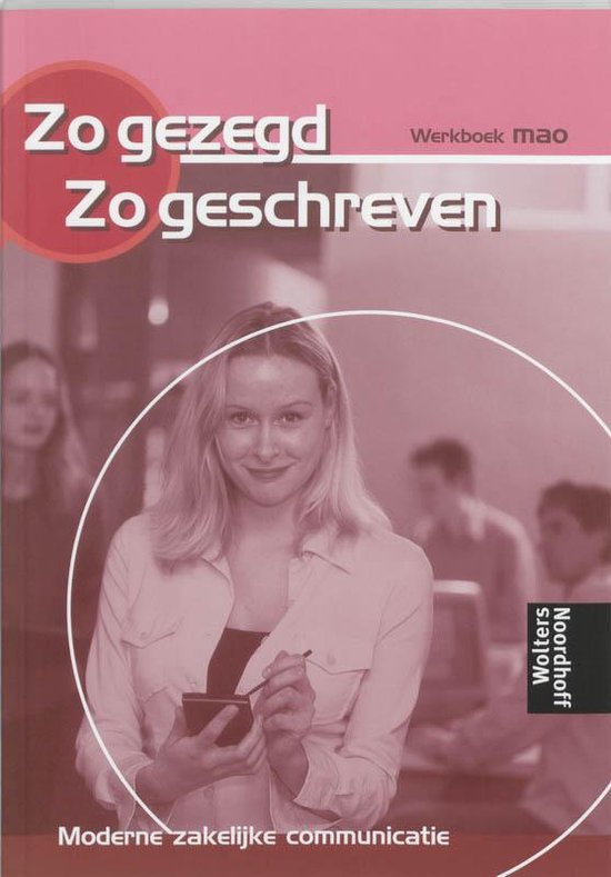 Zo gezegd, zo geschreven / MAO / deel Werkboek