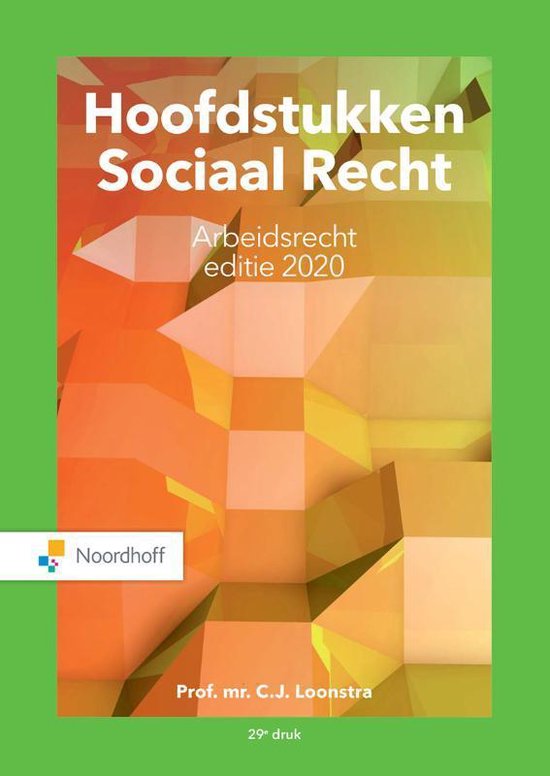 Hoofdstukken Sociaal Recht editie 2020