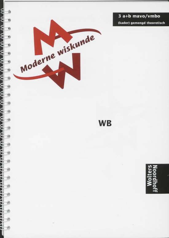 Moderne wiskunde 3 a+b mavo/vmbo (kader) gemengd theoretisch Werkblok