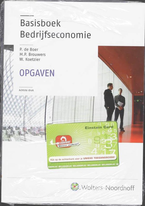 Basisboek Bedrijfseconomie - opgavenboek