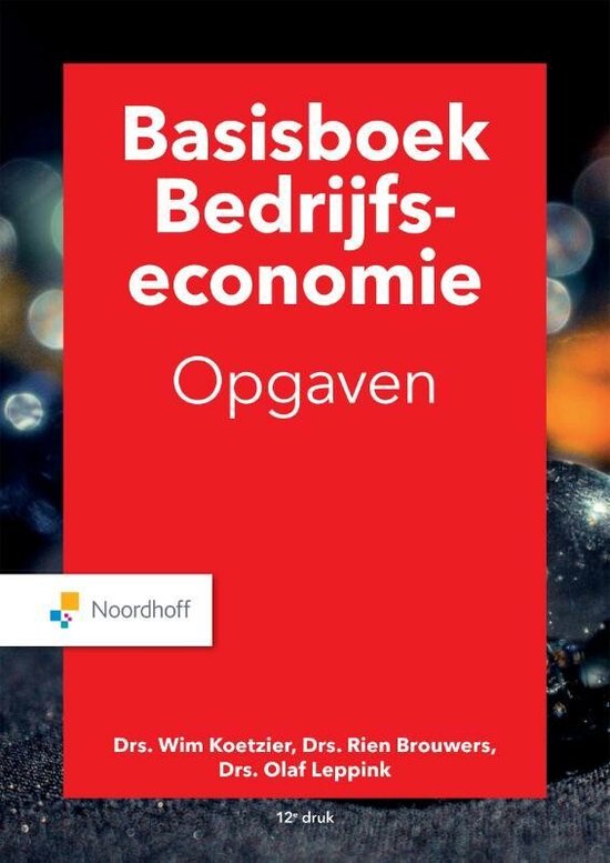 Basisboek bedrijfseconomie opgaven