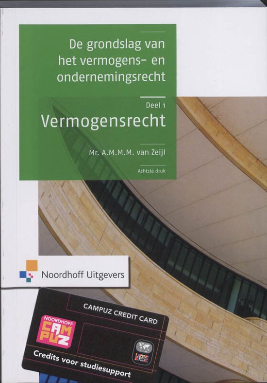 Grondslag vermogens- en ondernmeningrecht vermogensrechtt