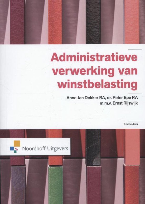 Administratieve verwerking van winstbelasting