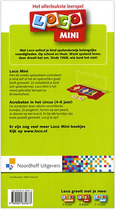 Loco Mini  -  Acrobaten in het circus Ontwikkeling 4-6 jaar Groep 1-2