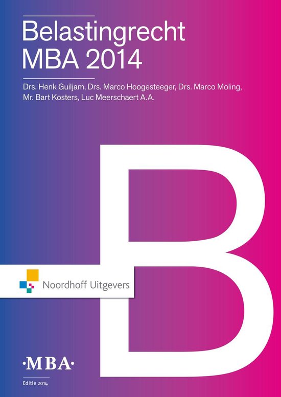 Belastingrecht MBA 2014