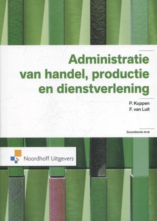 Serie voortgezette studie in het boekhouden - Administratie van handel, productie en dienstverlening