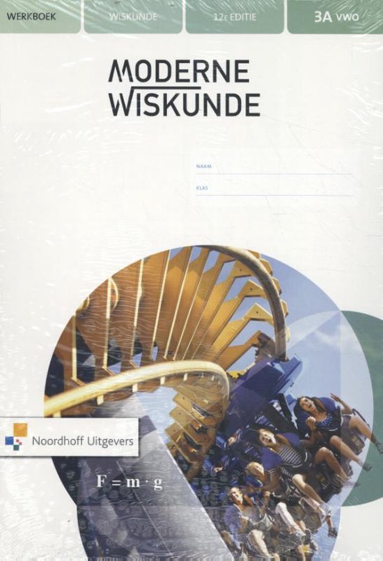 Moderne Wiskunde 3A vwo wiskunde Werkboek